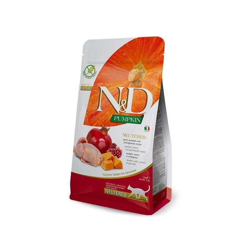 Farmina N&D Cat Pumpkin Quail&Pomegranate Adult Neutered 50gr