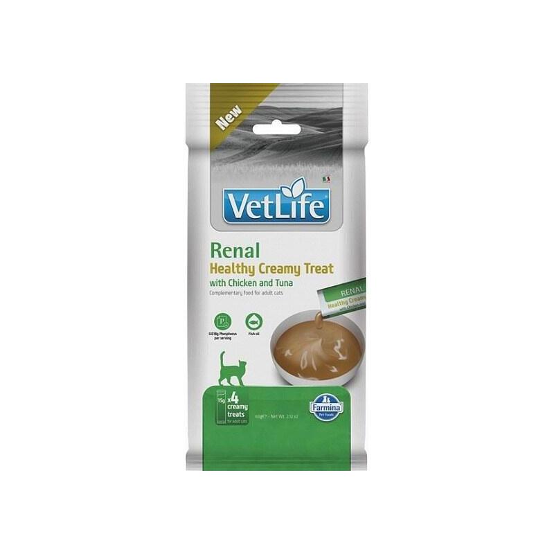 Farmina Vet Life Cat Renal Creamy Treat With Chicken & Tuna 60gr