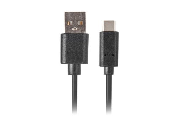 Lanberg Cable Usb Ca-Usbo-20cu-0005-Bk Conectores Usb-A A Usb Tipo-C Qc 3.0 0.5m Negro
