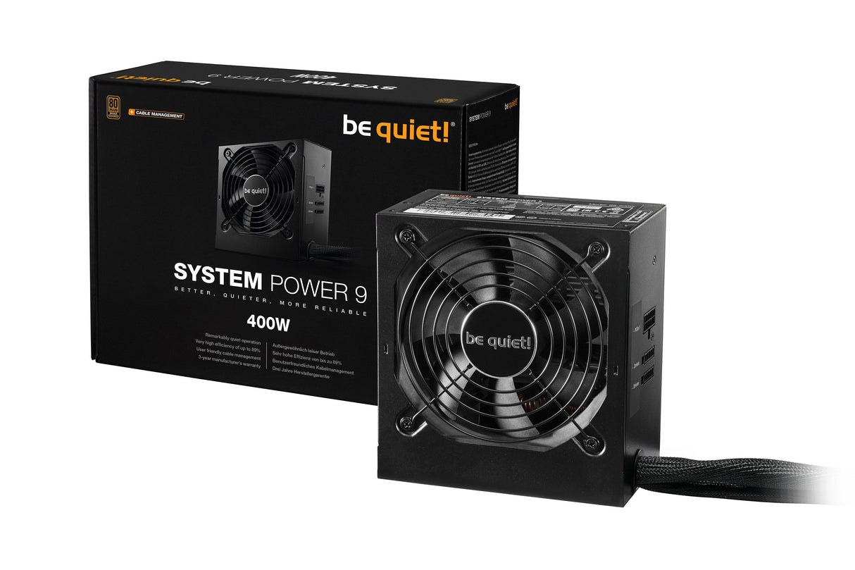 EAN 4260052187210 - be quiet! System Power 9 | 400W CM unidad de fuente de alimentación 20+4 pin ATX ATX Negro imagen 3