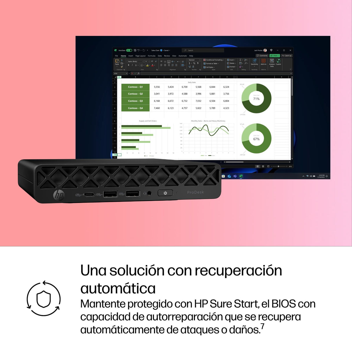 EAN 0199485673622 - HP ProDesk 4 G1i AI PC Intel Core Ultra 5 235T 16 GB DDR5-SDRAM 512 GB SSD Windows 11 Pro Mini PC Negro imagen 10