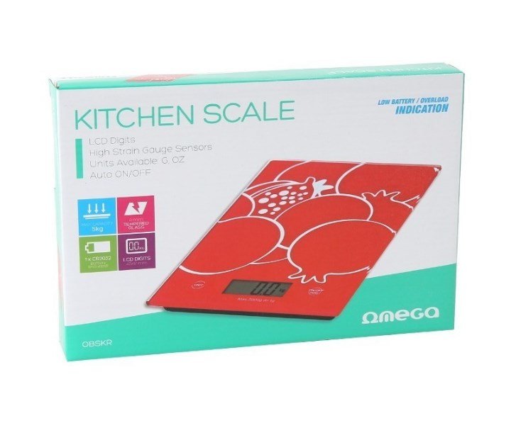 Báscula De Cocina Omega Digital Blanco Obskwb