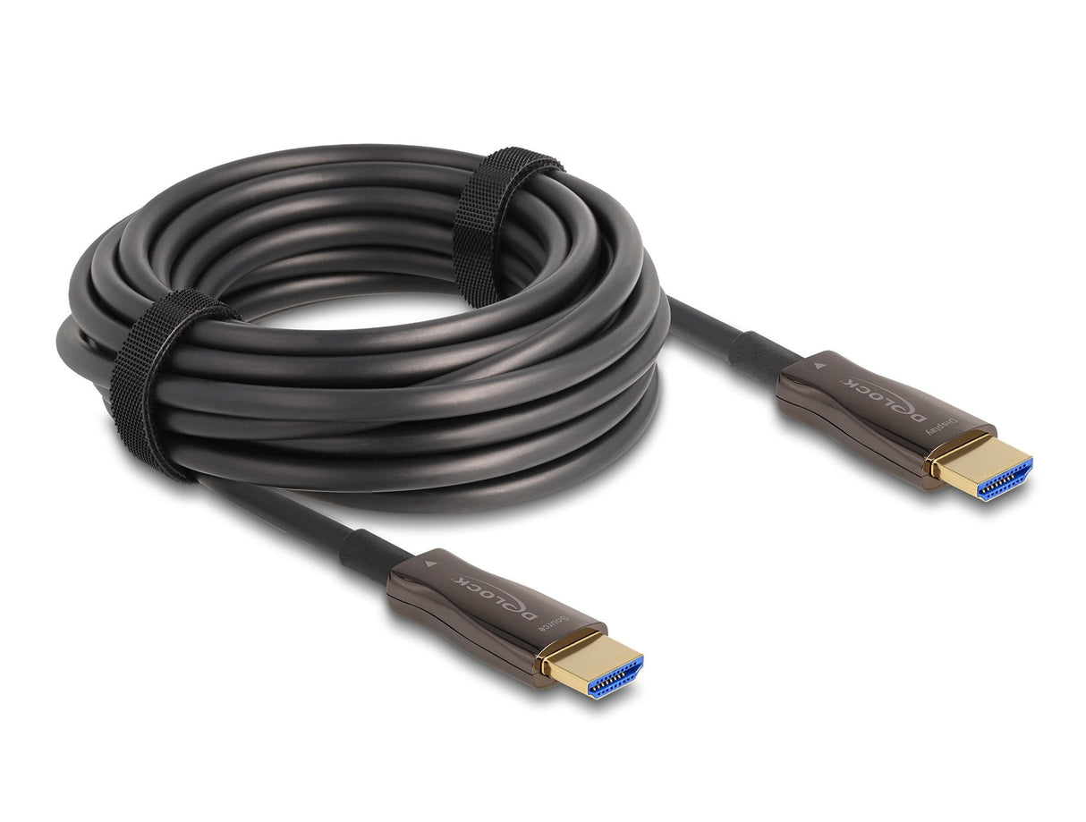 Delock 86029 Cable Hdmi Óptico Activo Con Blindaje Metálico 8k 60 Hz 10 M
