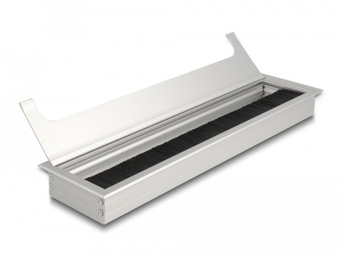 Delock 66863 Organizador De Cables Escritorio Cable Grommet Plata 1 Pieza(S)