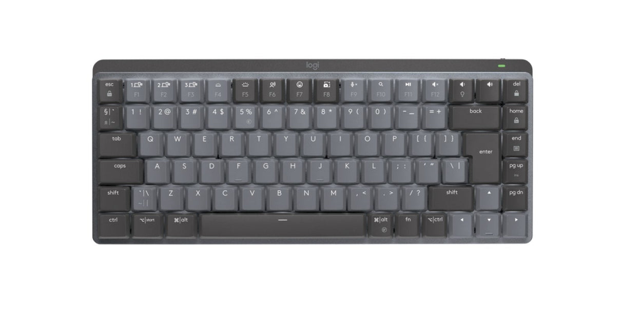 Logitech Mx Mini Mechanical Teclado Oficina Rf Wireless + Bluetooth Qwerty Internacional De Ee.Uu. Grafito, Gris