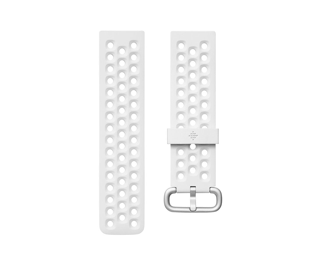 Correa Fitbit Fb171sbwtl, Fitbit, Blanco, Aluminio, Elastómero, L, Versa 2, 180 - 220 Mm