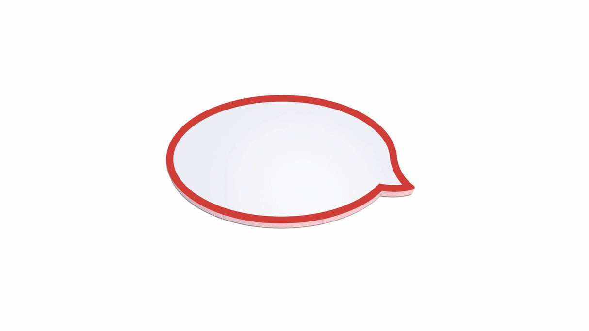 Maul Moderationskarten Sprechblase, 11 X 19 Cm, 50 M. Pack