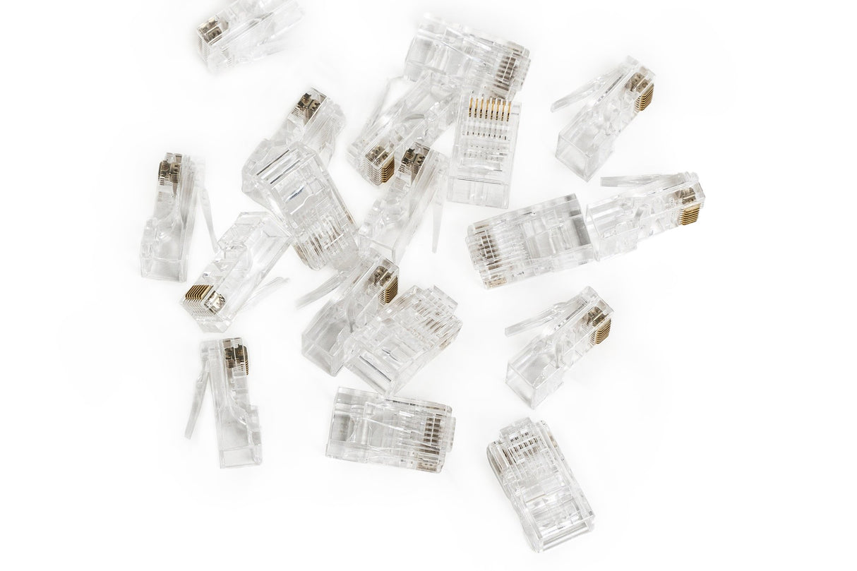 Conector Rj45 (8p8c) Przelotowy, Kat.5e, Nieblindado, Awg 26-24, Opakowanie 100 Unidades
