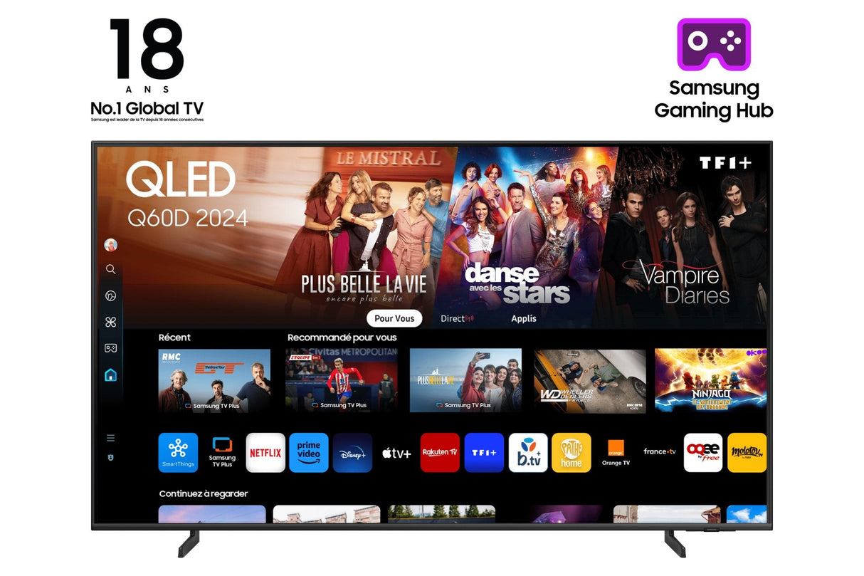 Samsung Tq43q60dau (43") 4k Ultra Hd Smart Tv Wifi Titanio