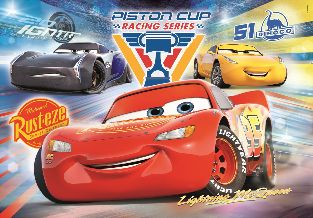 Puzzle Super Cars Disney Pixar 104pzs