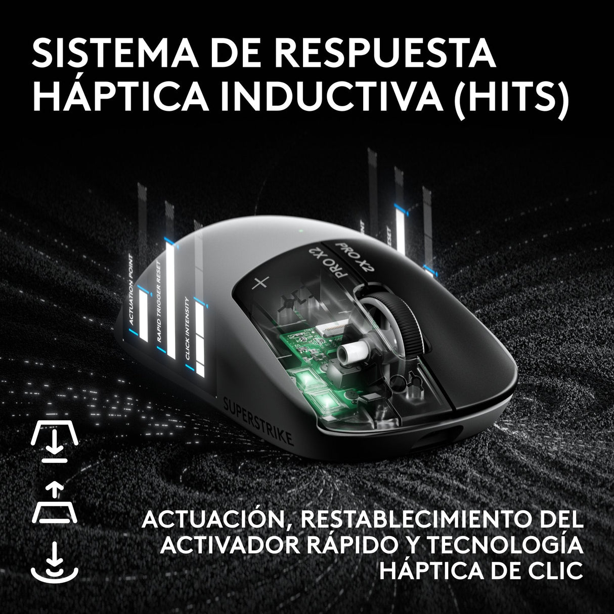 Ratón Logitech G Pro X2 Superstrike Óptico Inalámbrico 2.4 Ghz Receptor Usb De Logitech Lightspeed