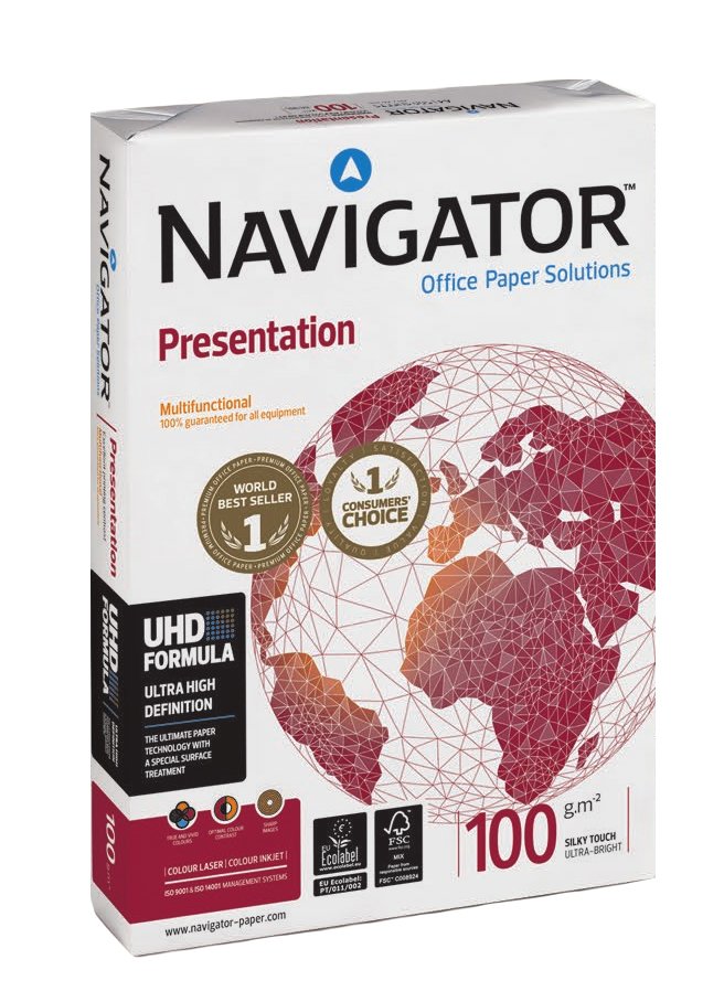Papel Navigator Presentation 82437a10 (A4; 100g/M2; 500 Pcs; Satin)