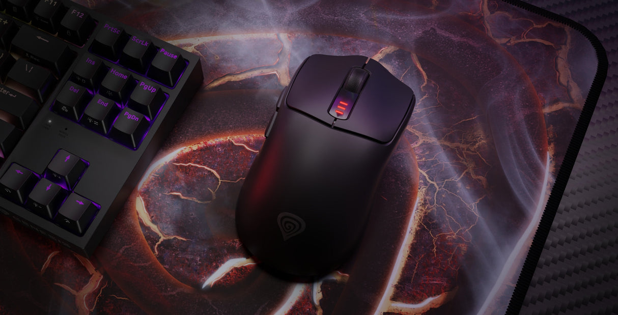 Raton Gaming Genesis Zircon 500 Inalambrico/Cable Sensor Pmw3325 10.000 Dpi Blk