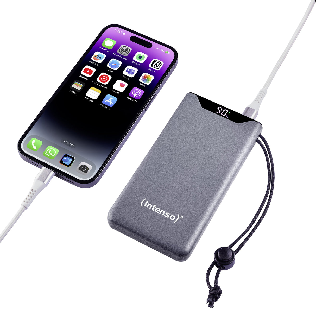 EAN 4034303034192 - Intenso 7332034 batería externa Polímero de litio 10000 mAh Gris imagen 5