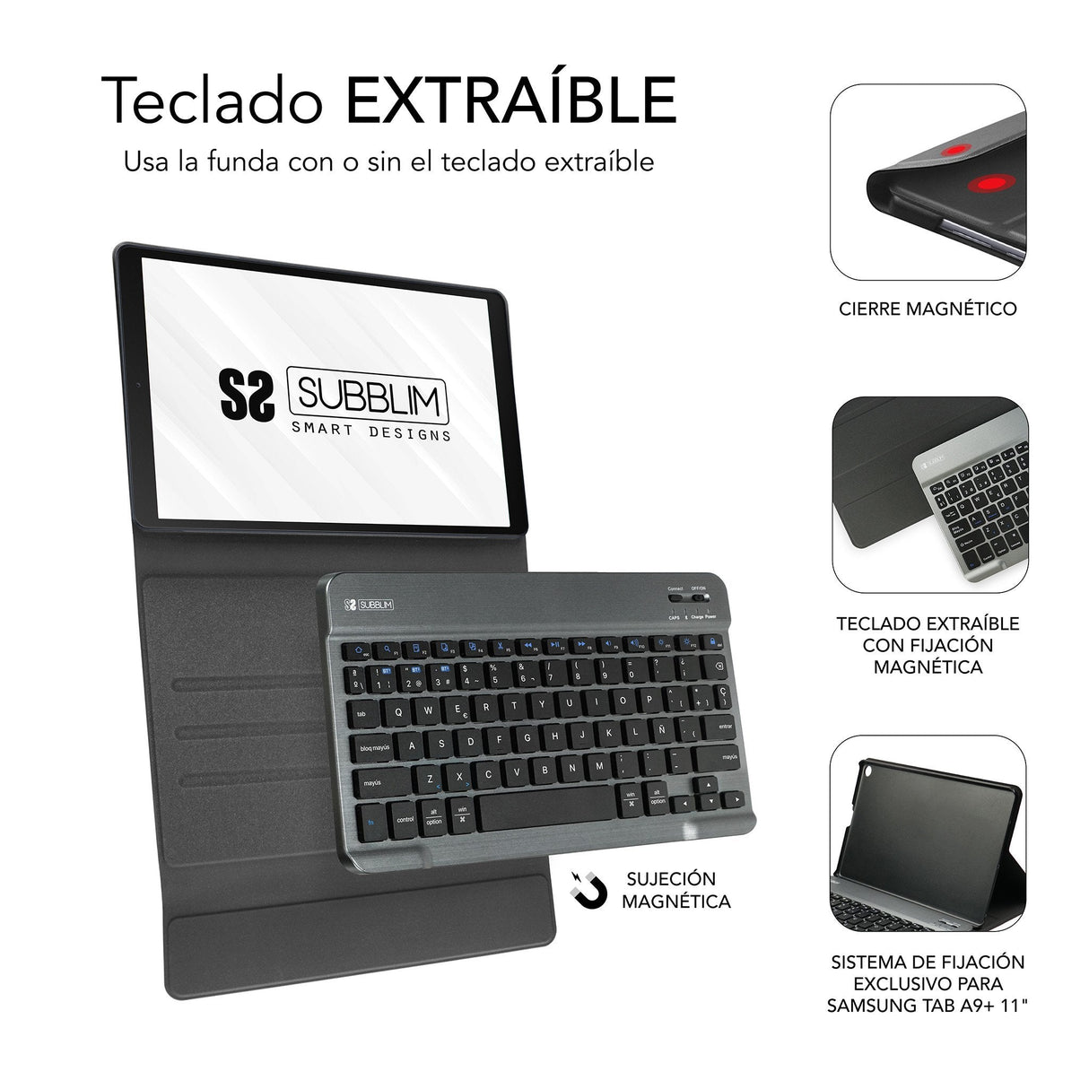 Funda Tablet Subblim Key Tab Pro Samsung A9+ 11"