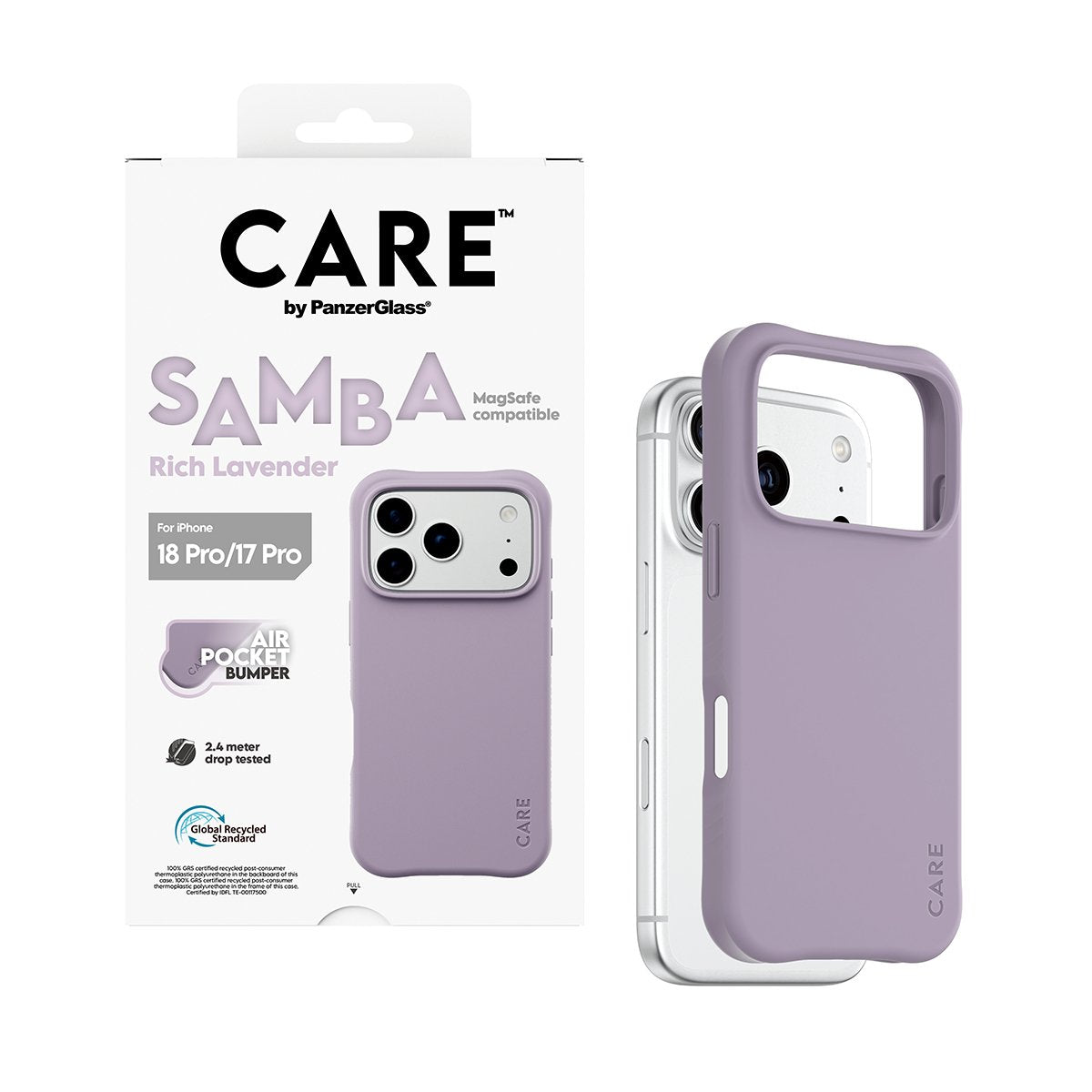 Care By Panzerglass Samba Case Ip17/18 Pro Rich Lavender Ms