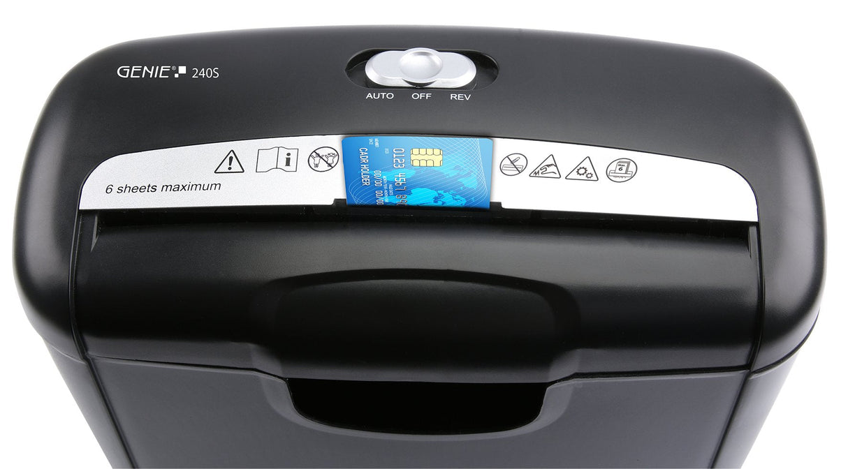 Genie 240 S Triturador De Papel Corte En Tiras 72 Db Negro