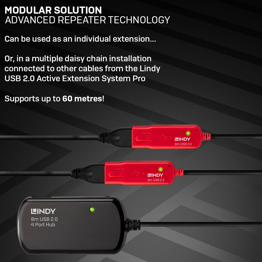 Hub 8m Usb2.0 Active Extension