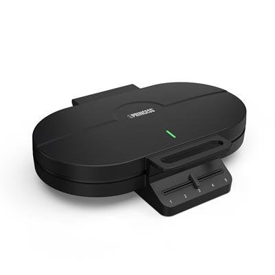 Princess 01.132384.01.001 Heart-Shaped Waffle Iron, Black