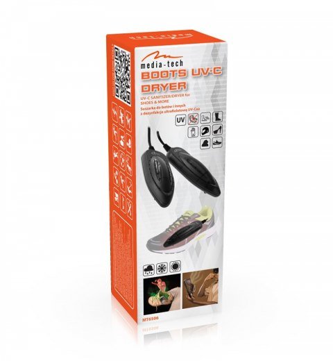 Media-Tech Mt6506 Secador De Calzado Negro 8 W