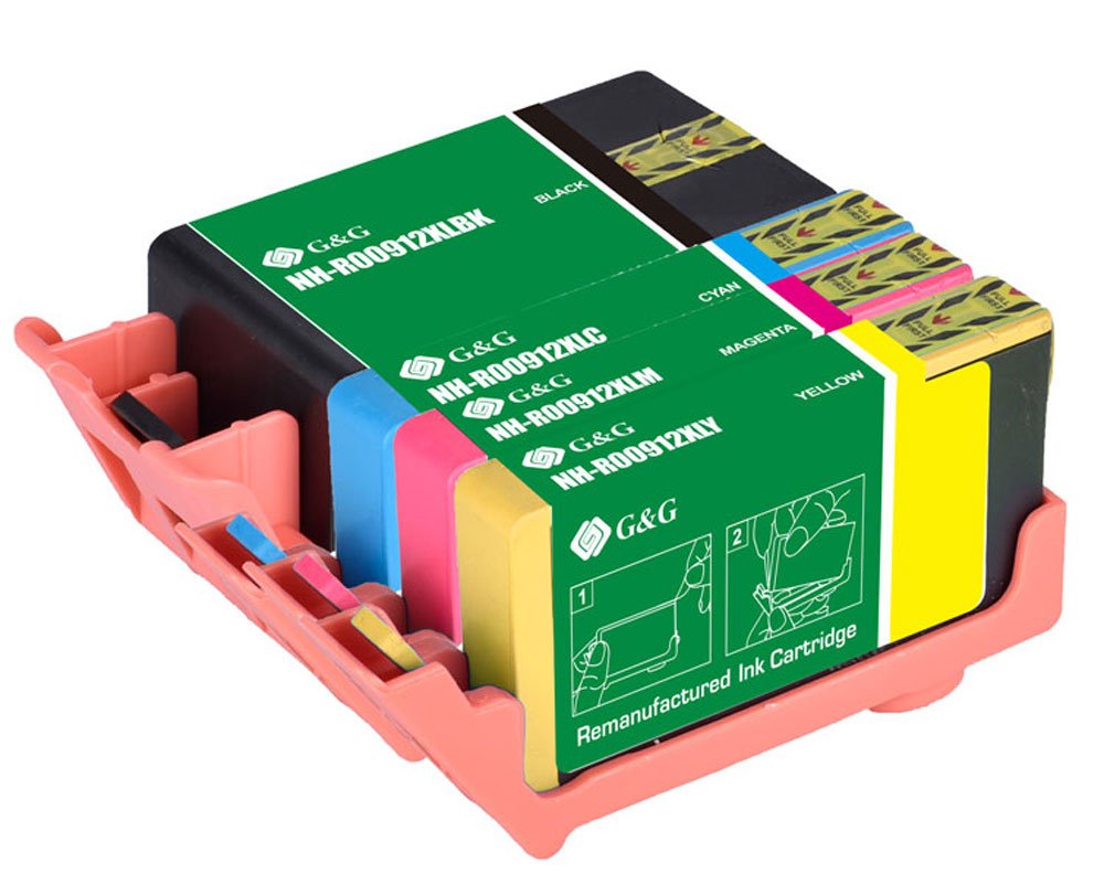 G&G Cartucho Hp 912xl/3yp34ae Xl- N Je 1x Bk, Cyan, M, Amarillo