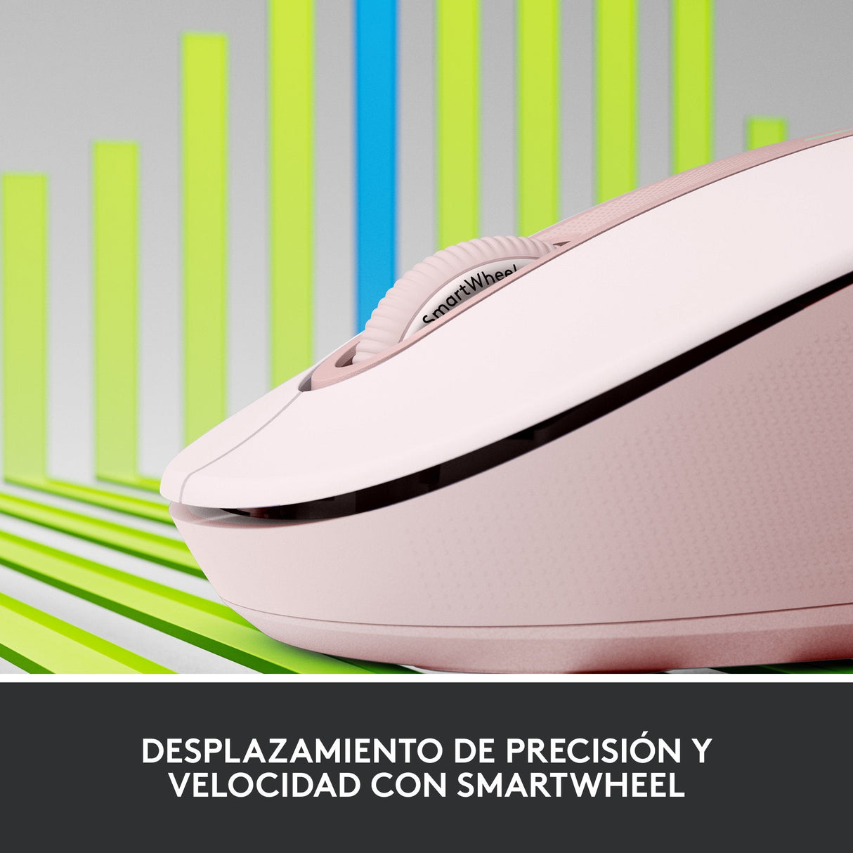 Logitech Raton Inalambrico Signature M650 Rosa 910-006237