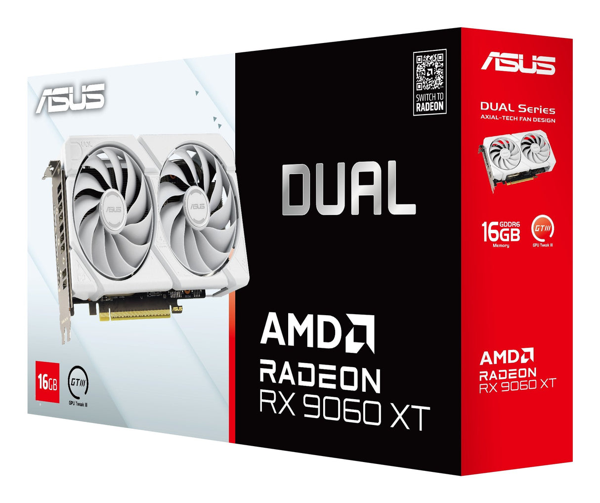 Rx 9060 Xt 16gb Asus Dual Gddr6 Blanco