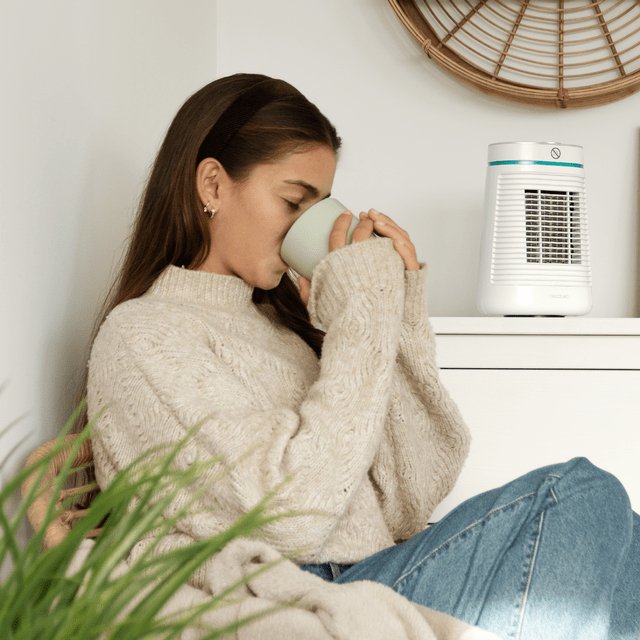 Calefactor Sobremesa Cecotec Ready Warm 1550 Ceramic Rotate Ceramico 1500w- Termostato Regulable - 3 Modos De