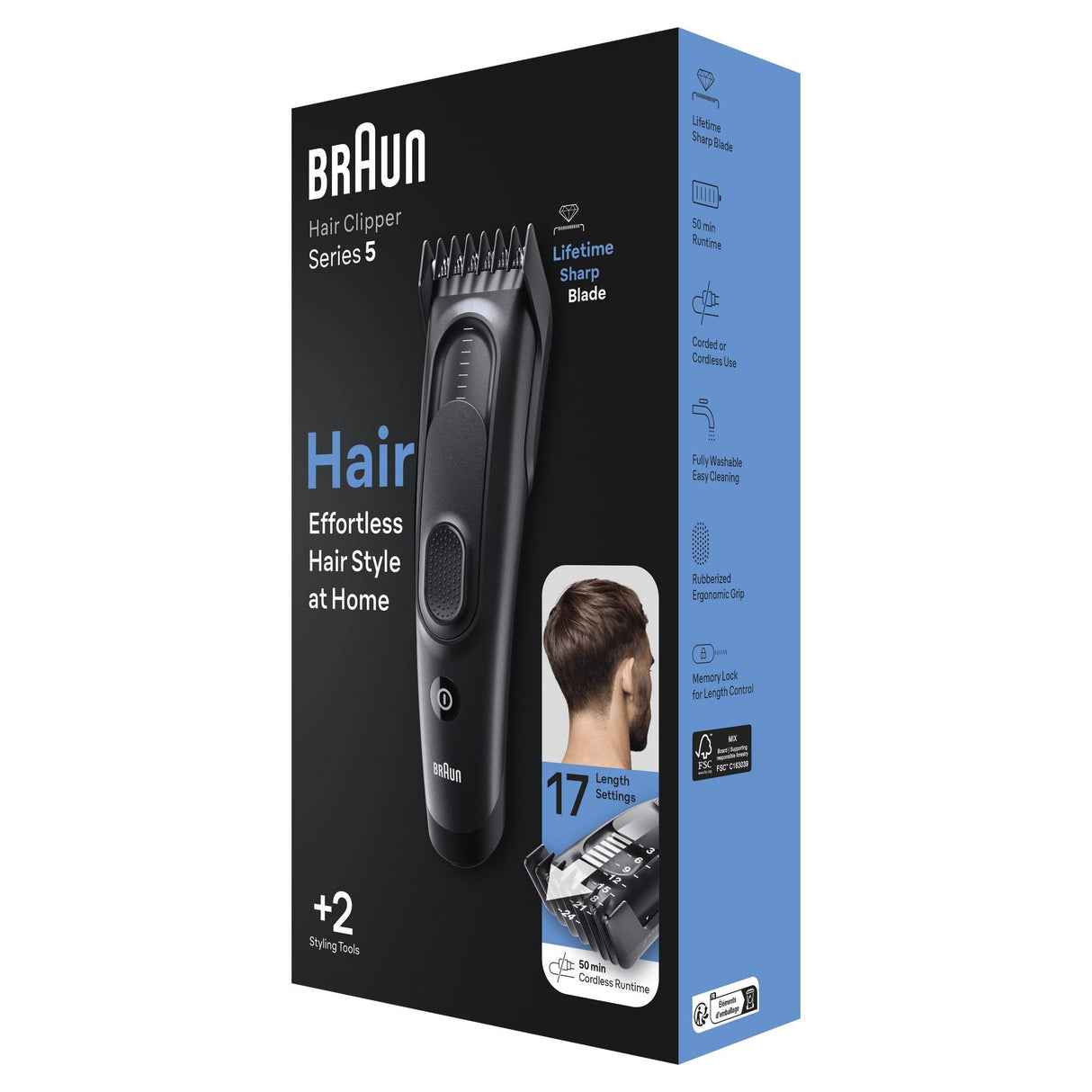 EAN 4210201448716 - Braun HC5330 Negro 17 Níquel-metal hidruro (NiMH) imagen 3