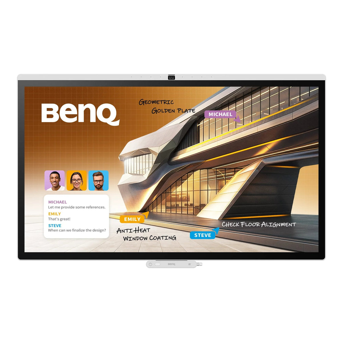 Benq Board Cp7505 - 190 Cm (75") Clase Diagonal Cp05 Series Lcd-Display Con Retroiluminación Led - Interaktiv - Con Built-In Interactive Whiteboard, Touchscreen (Multi Touch)