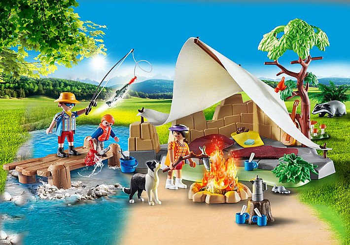 Playmobil 70743 Familia En Un Viaje De Campamento