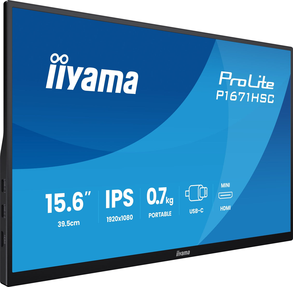 Iiyama 39,5cm 15,6" P1671hsc-B1 16:9 Mhdmi+2xusb-C Ips