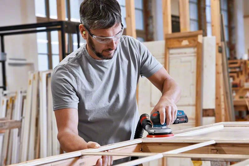 EAN 4059952539645 - Bosch GEX 18V-125 PROFESSIONAL Lijadora rotorbital 10000 RPM 20000 OPM Negro, Azul, Gris imagen 6