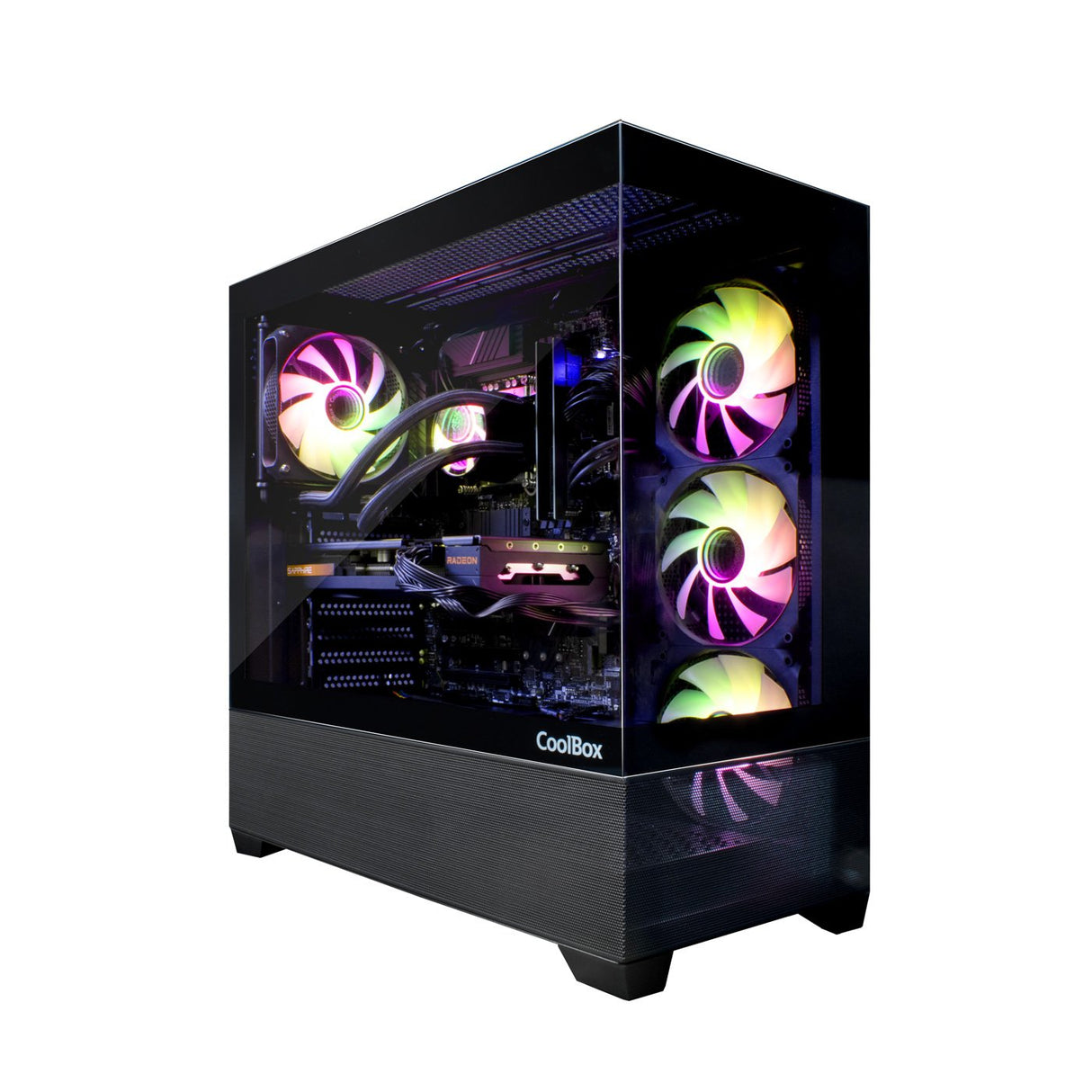 Coolbox Caja Atx Gaming Ga250 Cristal 4xvent.Argb Grafica 400mm Coo-Cha-Ga250-0