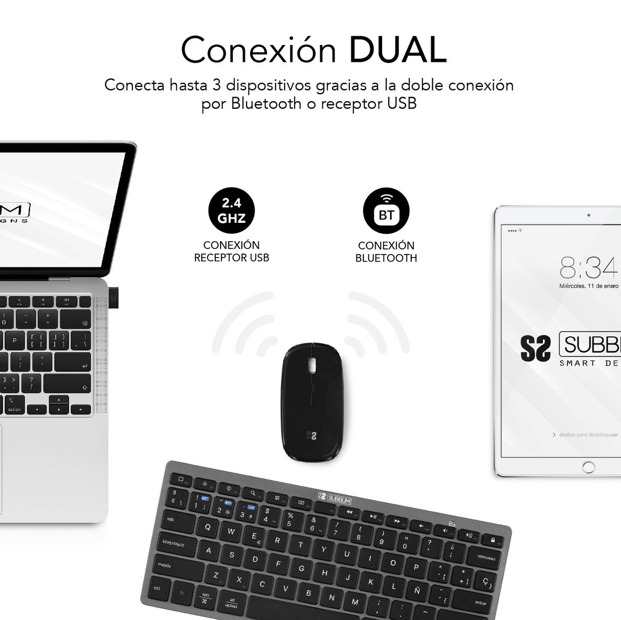 EAN 8436586742171 - SUBBLIM SUBKBC-OCO020 teclado imagen 2