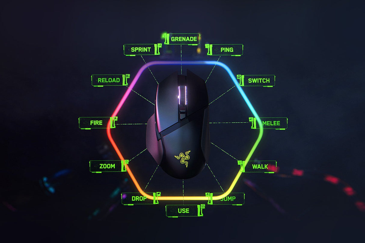 EAN 8886419334026 - Razer Basilisk V3 Pro ratón mano derecha RF Wireless + Bluetooth + USB Type-C Óptico 30000 DPI imagen 8