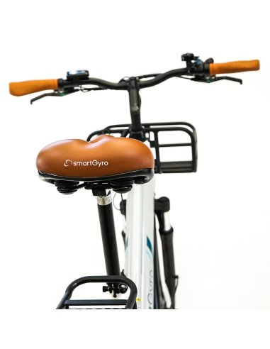 Bicicleta Eléctrica Smatgyro Ebike Sunset White Motor 250w Ruedas 27.5' Blanca