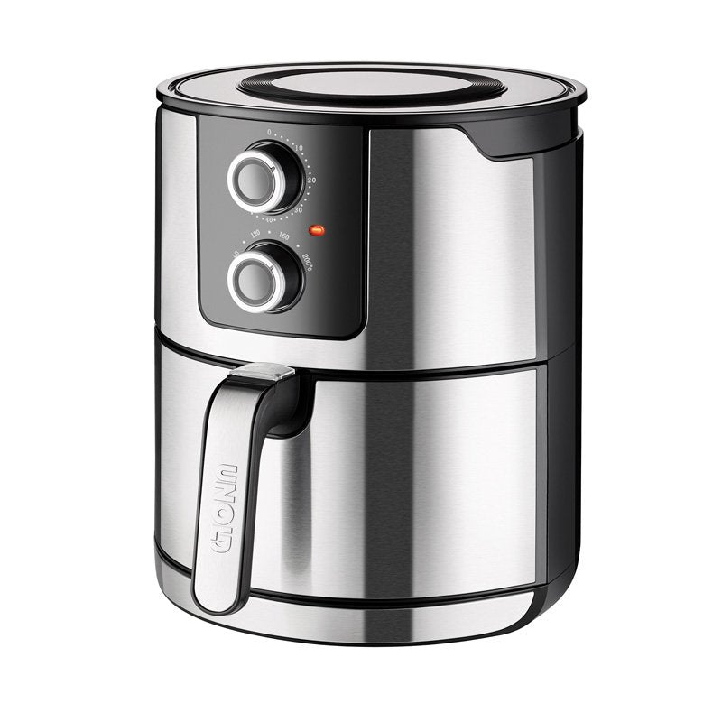 EAN 4011689586552 - Unold 58655 freidora Doble 5 L 1400 W Freidora de aire caliente Negro, Acero inoxidable imagen 2