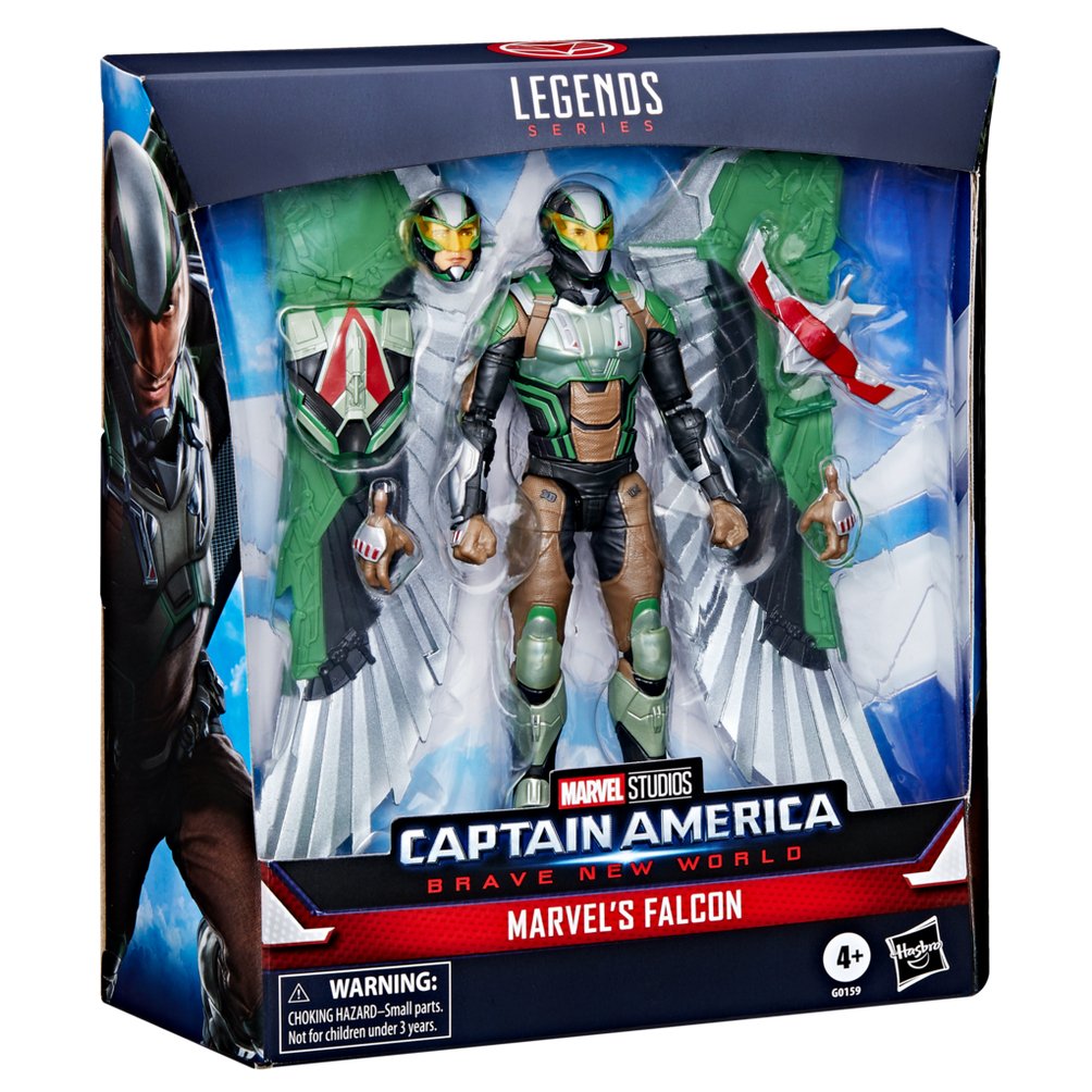 Figura Hasbro Legends Series Captain America Brave New World Marvel'S Falcon
