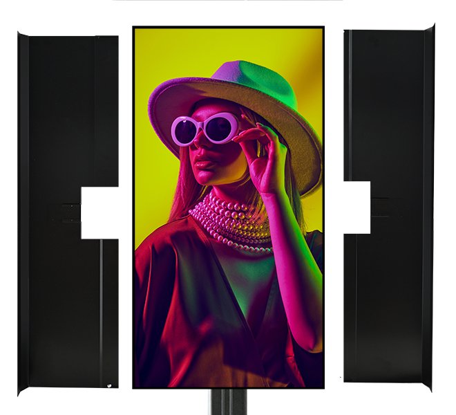 Adjustable Rear Screen Cover For 55" Displays