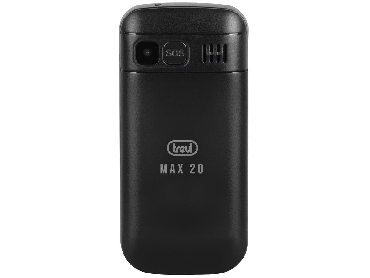 EAN 8011000039381 - Trevi Max 20 4,5 cm (1.77") 160 g Negro Teléfono para personas mayores imagen 4