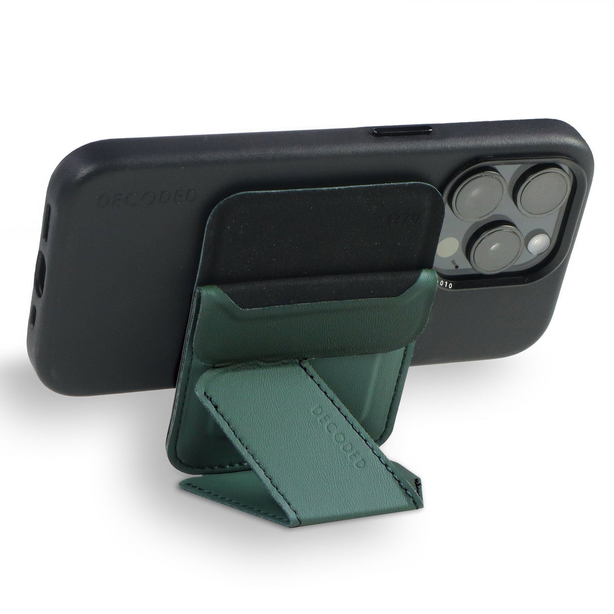 Decoded Silicone Magsafe Card Stand Sleeve Sage Leaf