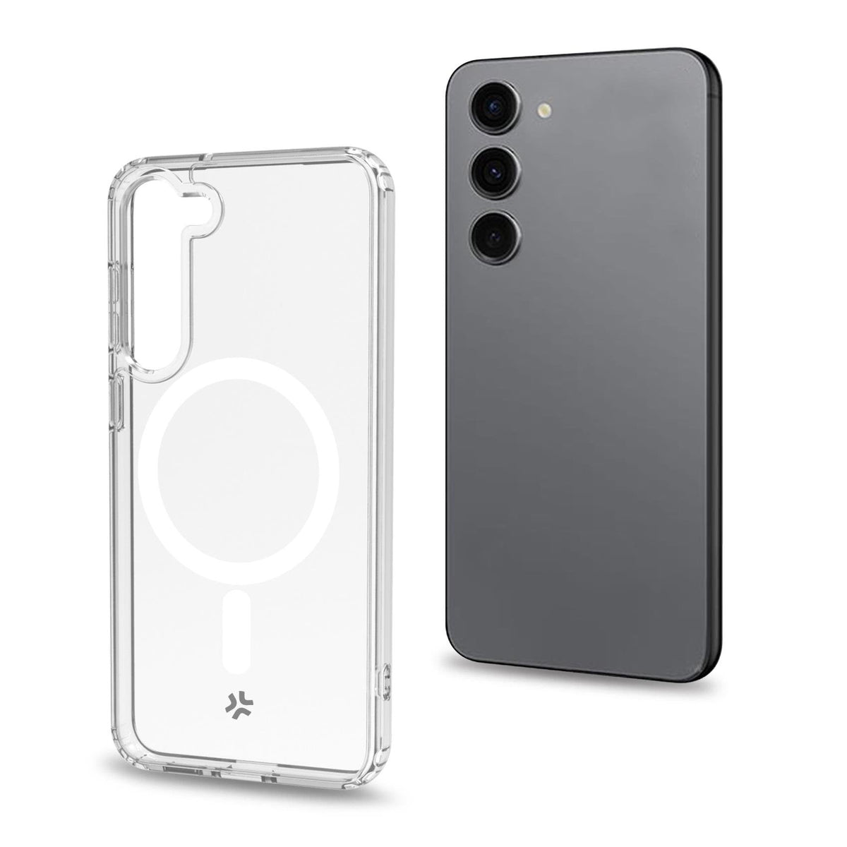 Celly Gelskinmag1032 Funda Para Samsung Galaxy S23 5g/ S23 5g Enterprise Edition (6.1") Transparente, Blanco