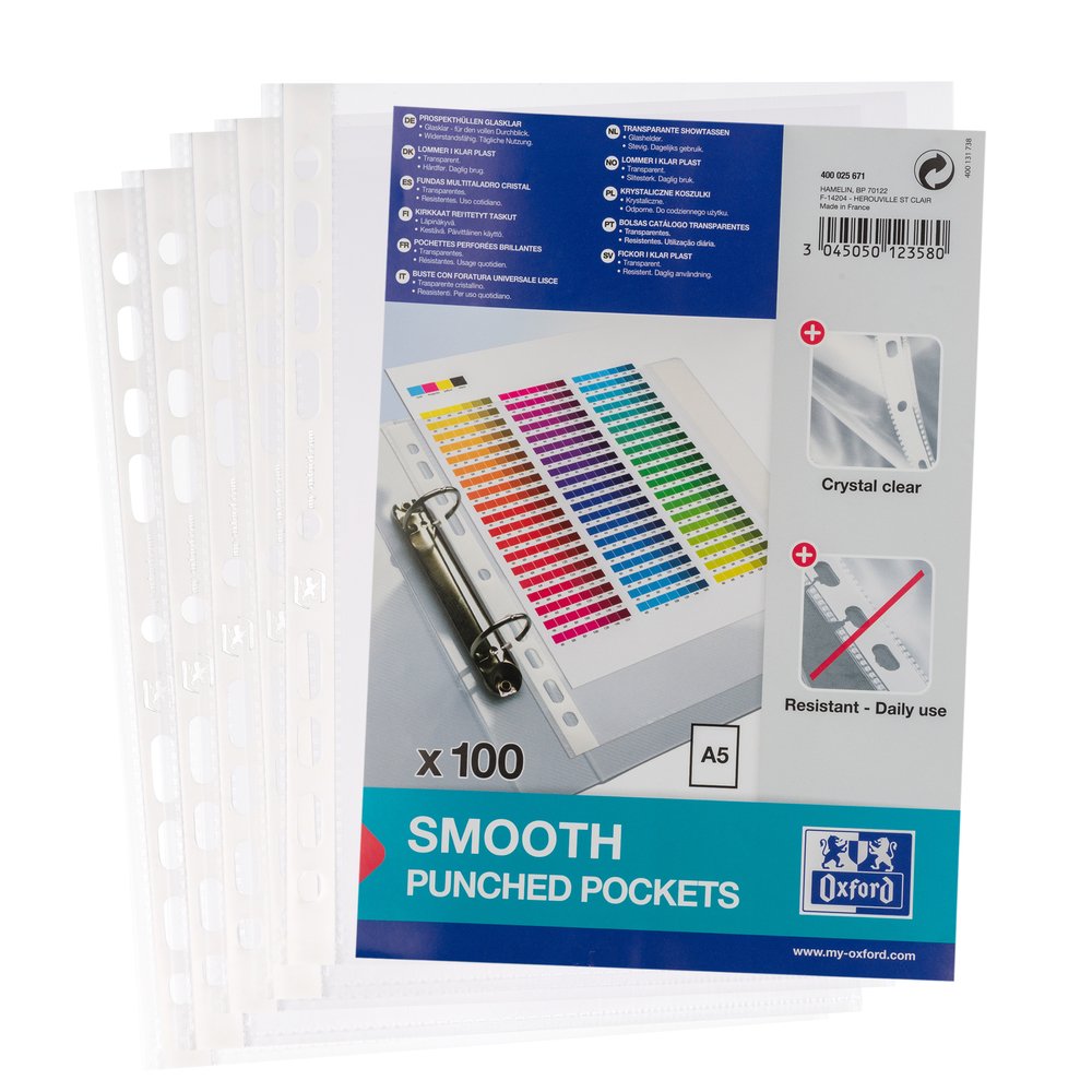 Oxford Prospekthüllen Economy A5 Pp 006 Mm Glasklar 1000mk