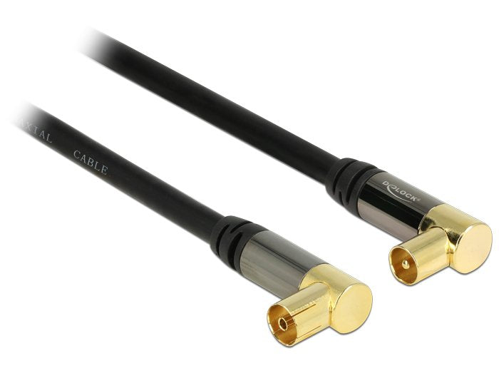 Delock Cable Iec Stecker 90g > Iec Buchse 90g Rg-6 U 5m