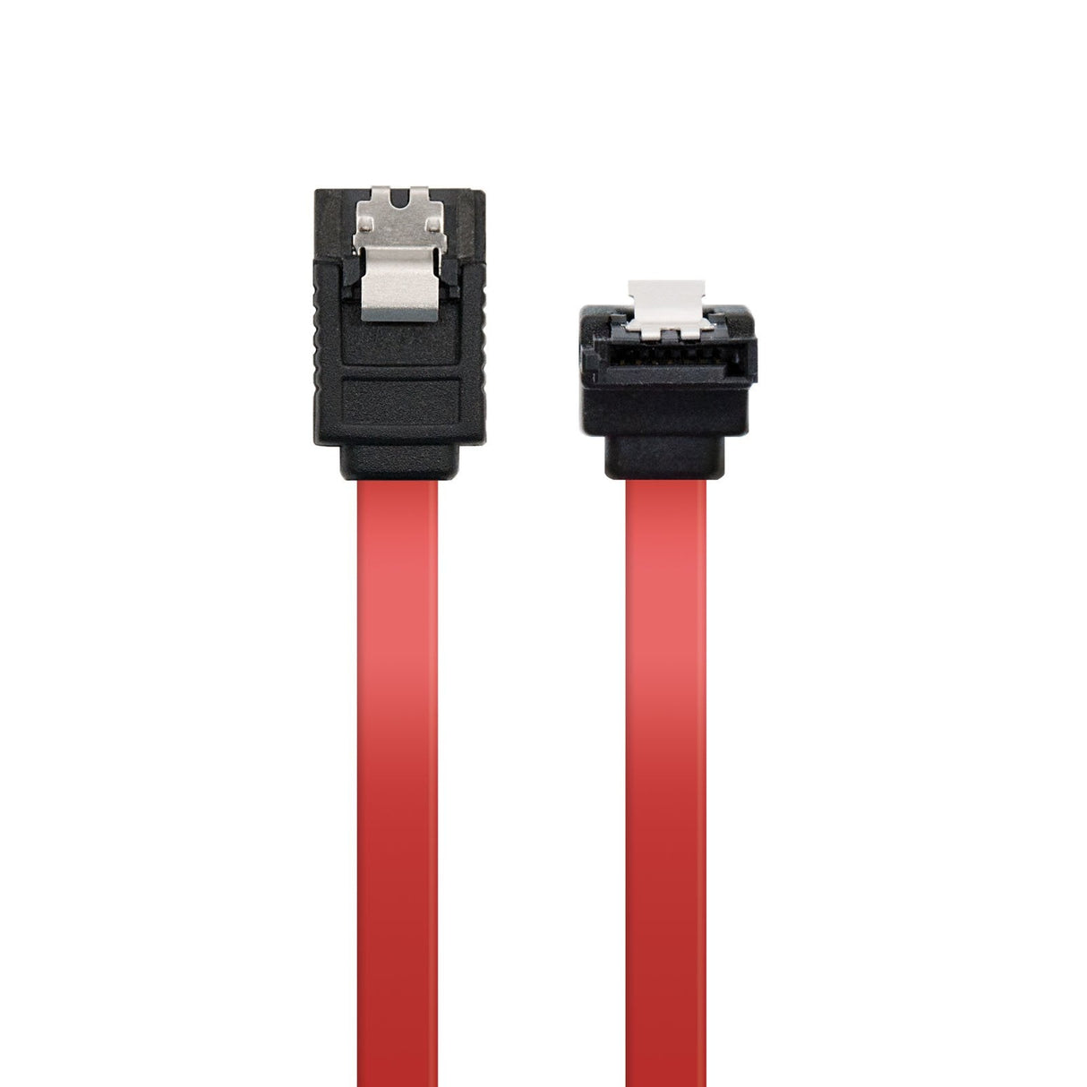 Nanocable Cable Datos Sata Acodado Con Anclajes 0.50m - Rojo