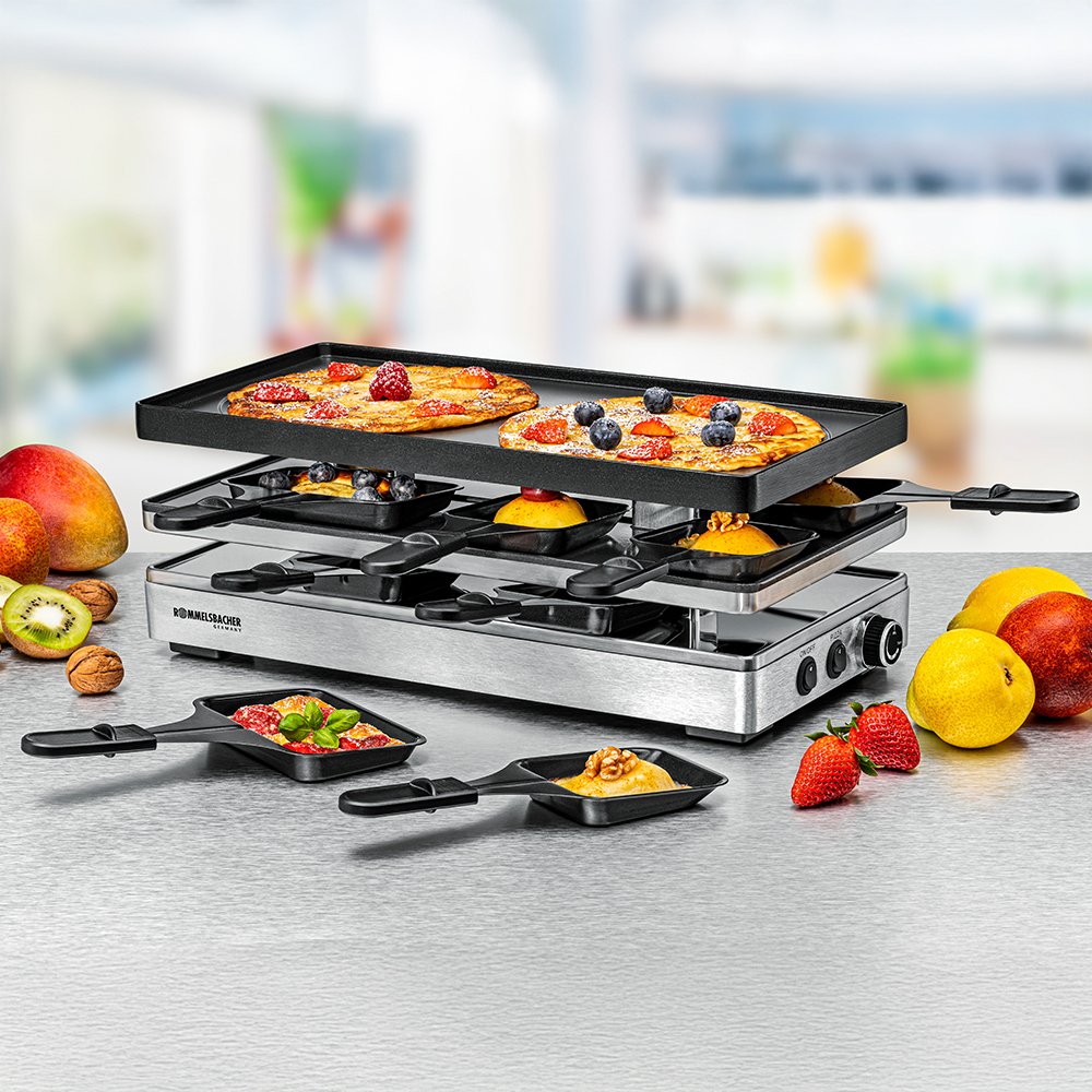 EAN 4001797008190 - Rommelsbacher RCP 1800 parrilla de interior 1800 W Acero inoxidable imagen 3