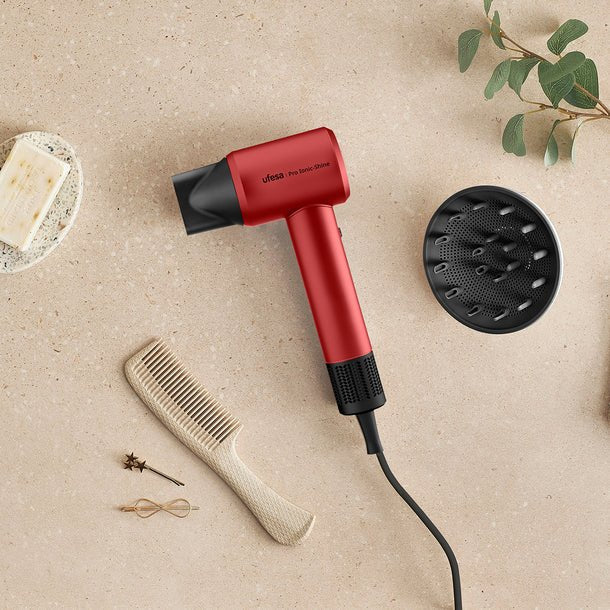 Secador De Pelo Ufesa 60305934 Pro Ionic Shine Rojo