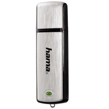 Hama Fancy Memoria Pendrive Usb 2.0 Con Tapa - 64gb De Capacidad - 10mb/S De Transferencia - Aluminio Cepillado - Color