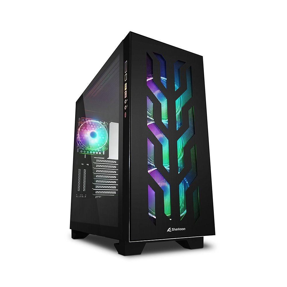 Caja Pc Sharkoon Elite Shark Ca300t Atx 2xusb3.0 Sin Fuente Negro
